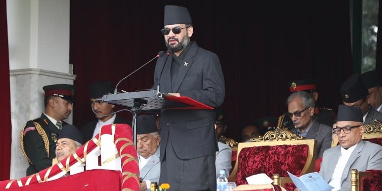 संविधान दिवस कार्यक्रमको अवसरमा बोल्दैे सहिदका रगतले लेखिएको संविधान, हामी कामले पूरा गर्छौं .......
