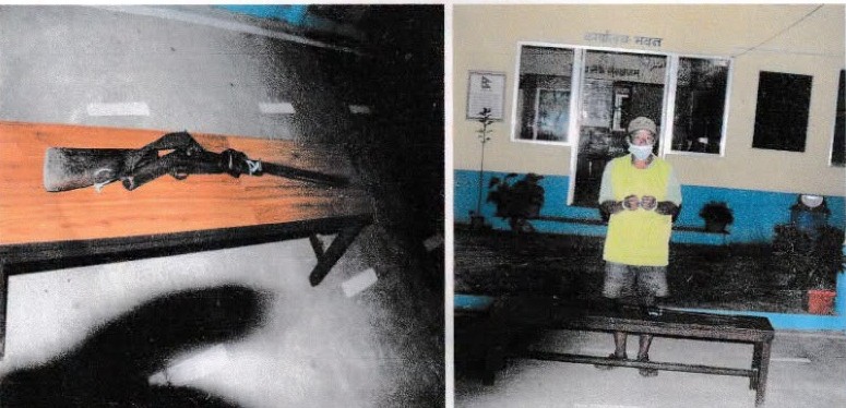१ नाले भरुवा बन्दुक सहित १ जना मानिस नियन्त्रणमा र लागू औषध सहित ३ जना पक्राउ